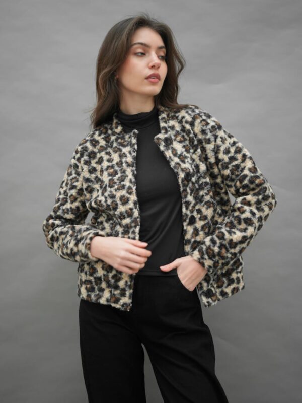 Bomber Bucle Print