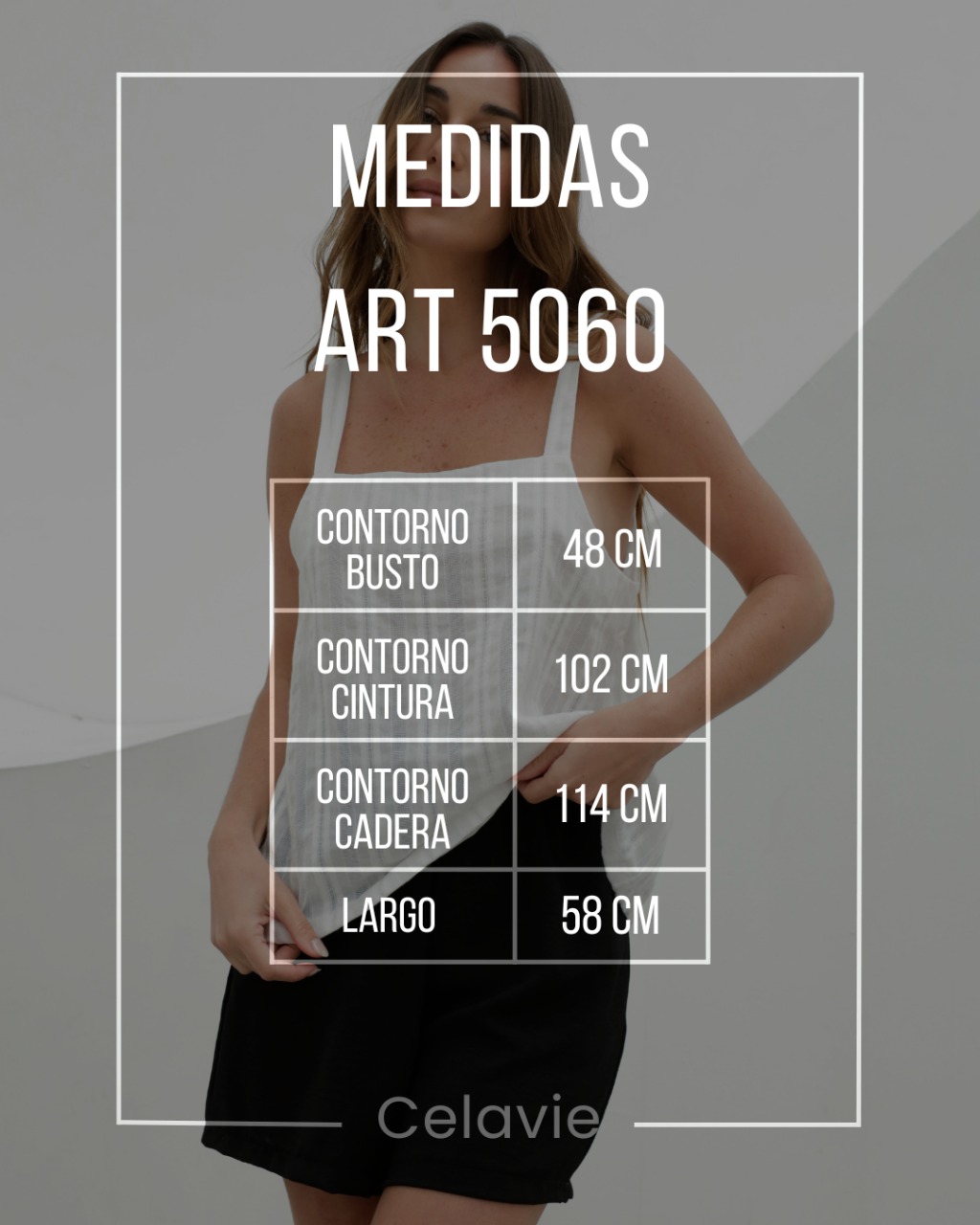 5060 Top Bretel Ancho KLEIN – Mayorista PV 2026 - Ropa Mayorista CELAVIE