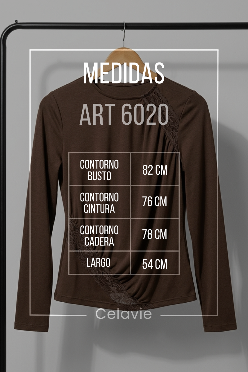 ART6020 Remera MOKA - Ropa Mayorista CELAVIE