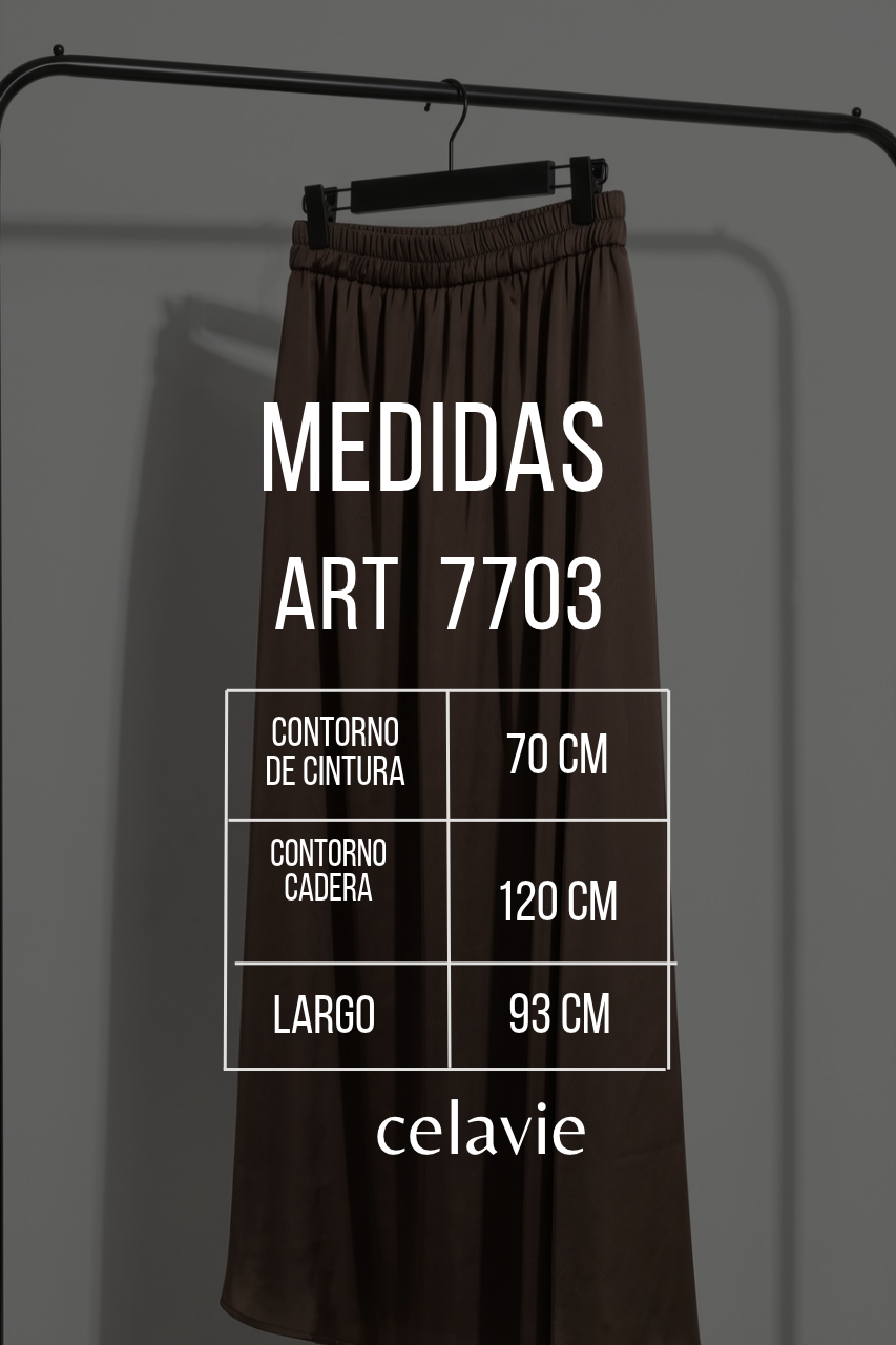 art7703 Falda SATEN - vista 4 - CELAVIE mayorista