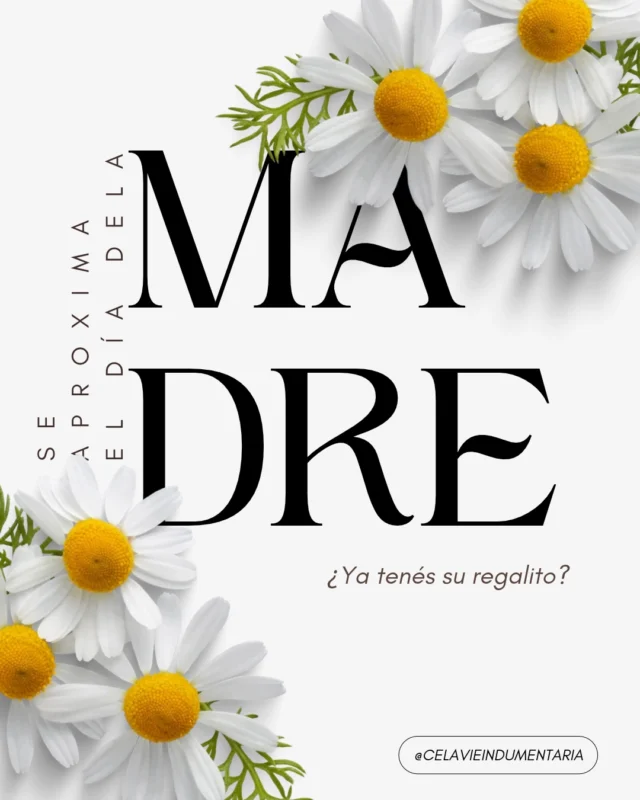 Prendas para mamá 🤎

Porque ella también merece estrenar, sentirse cómoda y elegir prendas que vayan con su estilo. ✨

Encontrá en Celavie opciones para acompañarla en cada plan: desde básicos para todos los días hasta prendas especiales para sorprenderla.

🎁 Elegí ese regalo que sabés que va a usar y disfrutar.

🛍️ www.celavie.com.ar
📍Cuenca 544, CABA

#Celavie #ComodidadConEstilo #avellaneda #avellanedamujer #primavera🌸 #paratí #ventamayorista